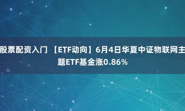 股票配资入门 【ETF动向】6月4日华夏中证物联网主题ETF基金涨0.86%